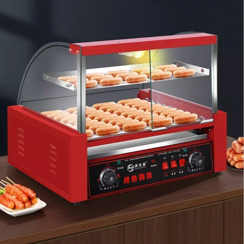 fully automatic temperature control sausage machine hot dog machine sausage machine Commercial small stall  new style