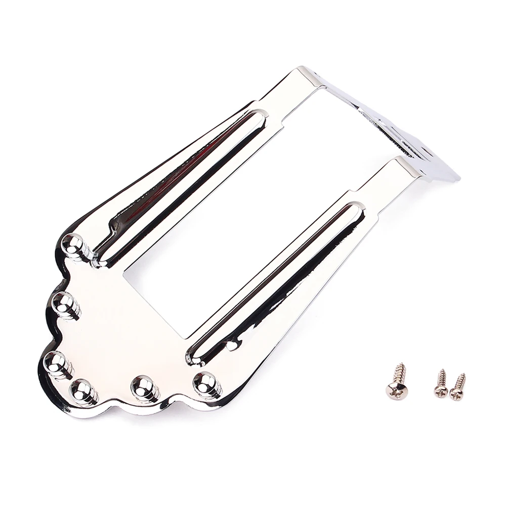 

Silver Piano Bridge Guitar Tailpiece Parts Electric Accessories GA419 Component