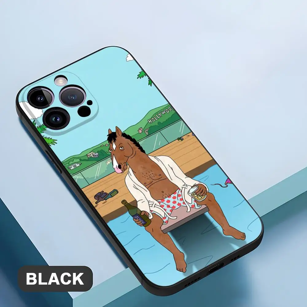 Caixa do telefone do cavaleiro de B-BoJack para o iPhone, Shell Coque, 15Pro máximo, 11, 13, 14 pro, XS máximo, Mini, XR, X, 7, 8, 6, 6s mais