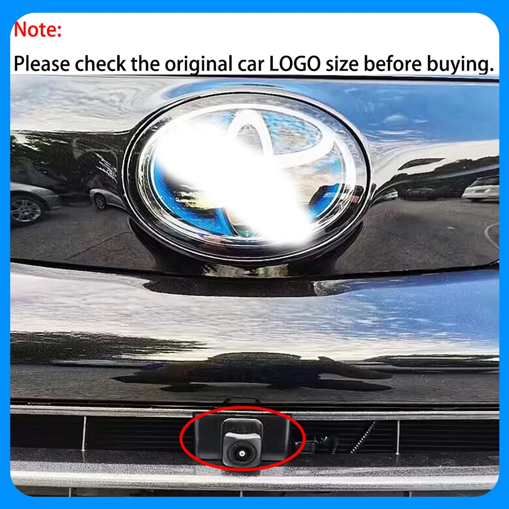 ZhuCamX AHD 1080p Ultra Clear Night Vision LOGO Parking Front View Camera For Toyota Sienna XL40 2021 2022 2023 2024