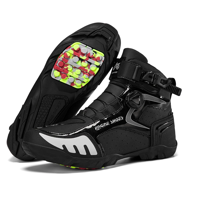 

Motorcycle boots four season men's plus size high-top safety protection motorcycle shoe cross country boots outdoor riding boots