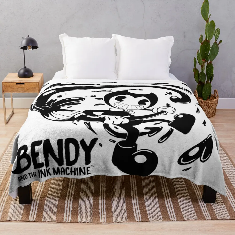 

Bendy Ink Throw Blanket fur throw blanket thin blankets