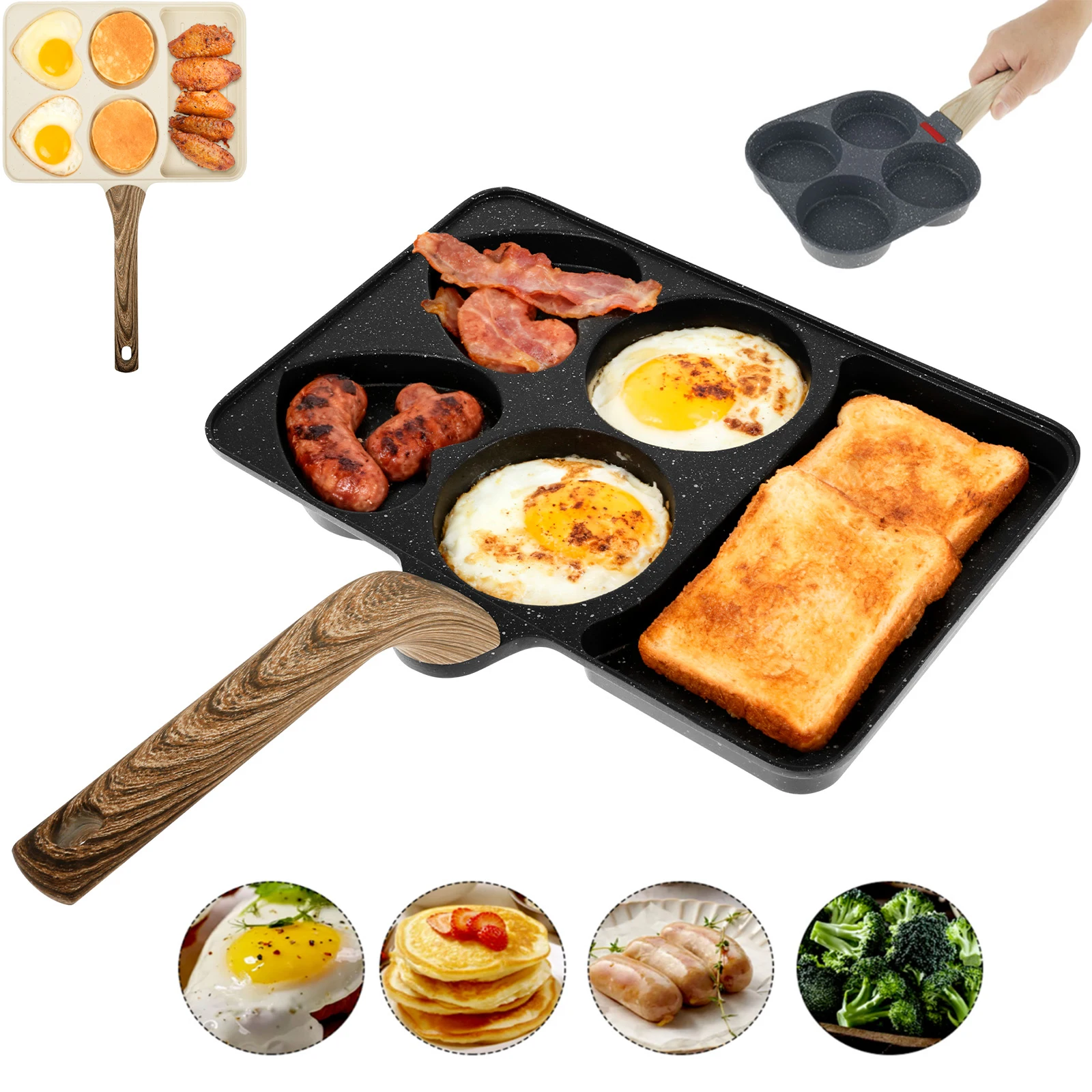 

Сковорода для яиц с антипригарным покрытием, сковороды для блинов, сковорода для завтрака, посуда, сковорода для блинов, сковорода для яиц, блинов, плитт, блинов