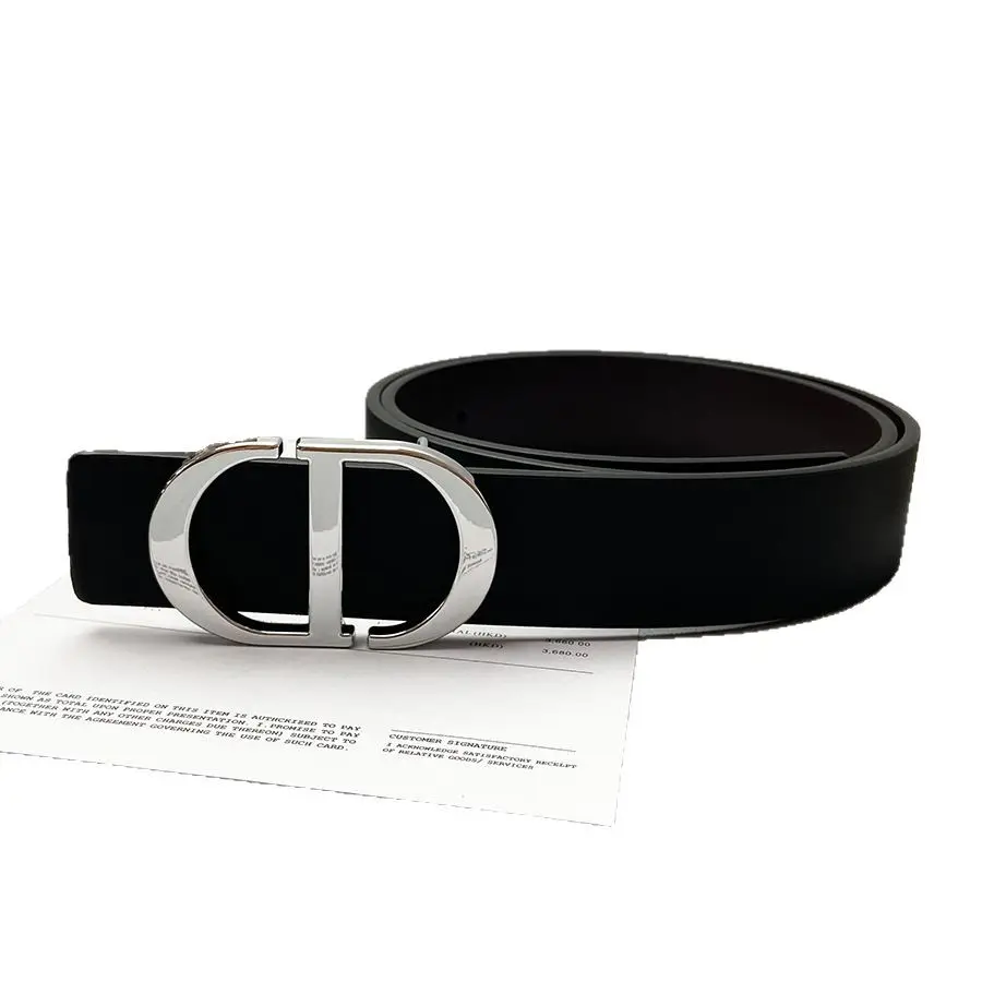 

New letter CD men's and women's leather cowhide belt belt 3.8cm4.0 factory direct wholesale