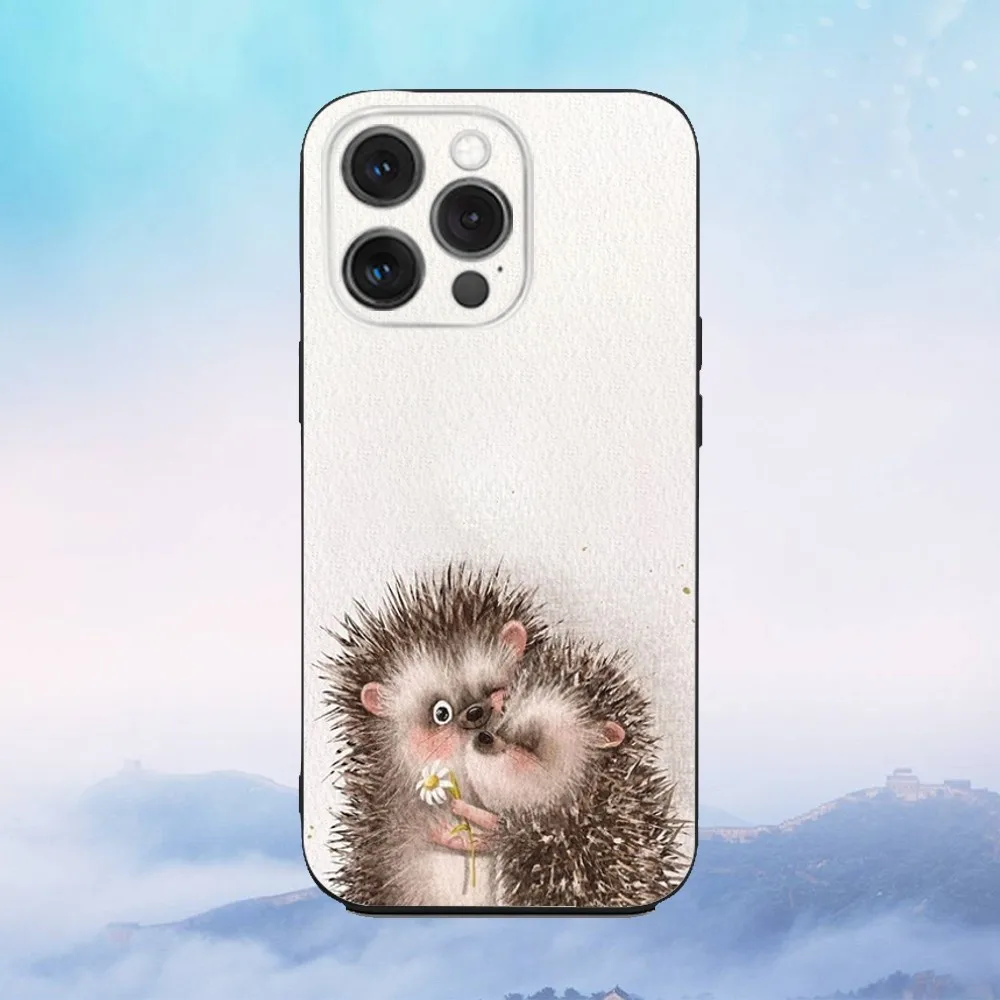 iPhone 16e,16,15,14,13,12,11,Pro,X,XS,Max,XR,Plus,Mini 소프트 블랙 커버용 F-Fog 전화 케이스의 영화 고슴도치