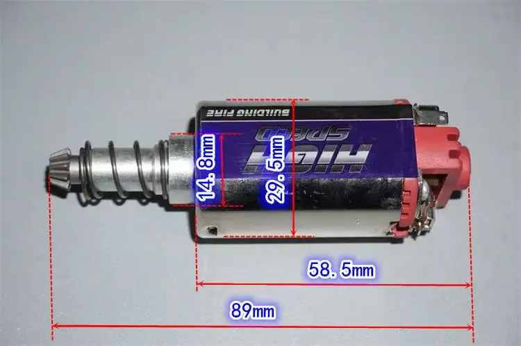 Long axis 480 NdFeB magnet high-speed high-torsion fire-controlled motor strong torque DC motor 11V with teeth