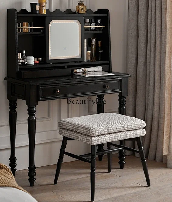 

FG40American Light Luxury Solid Wood Comb Dressing Stool French Dressing Table Dressing Stool