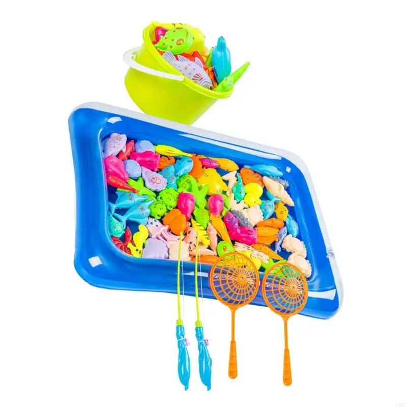 Set giocattoli per vasca da bagno per bambini da 36 pezzi, gioco pesca magnetico, attività apprendimento, giochi in