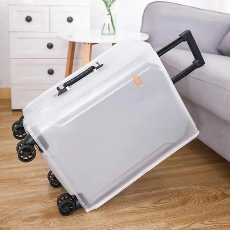 New High Quality Portable Frosted Luggage Protector Cover Waterproof Dustproof Luggage Cover Durable Suitcase Cover Protector