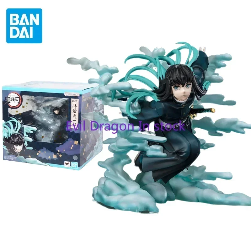 Bandai Original Demon Slayer Anime Figure Figuarts ZERO FZ Tokitou Muichirou Action Figure Toys for Kids Gift Collectible Model