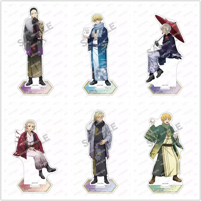 Game Hanagaki Takemichi Manjiro Chifuyu Haitani Rindo IZANA KUROKAWA Acrylic Stand Doll Anime Figure Model Cosplay Toy Gift