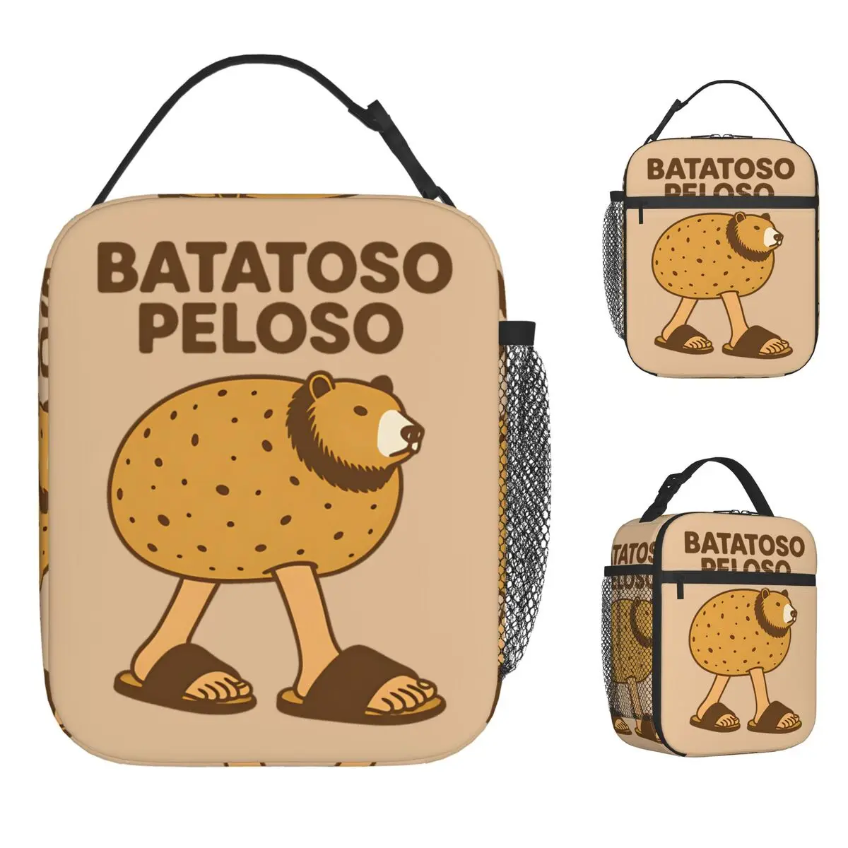 

Italian Brainrot Meme Lunch Bag Casual Lunch Box Outdoor Picnic Convenient Thermal Lunch Bags Child Waterproof Cooler Bag