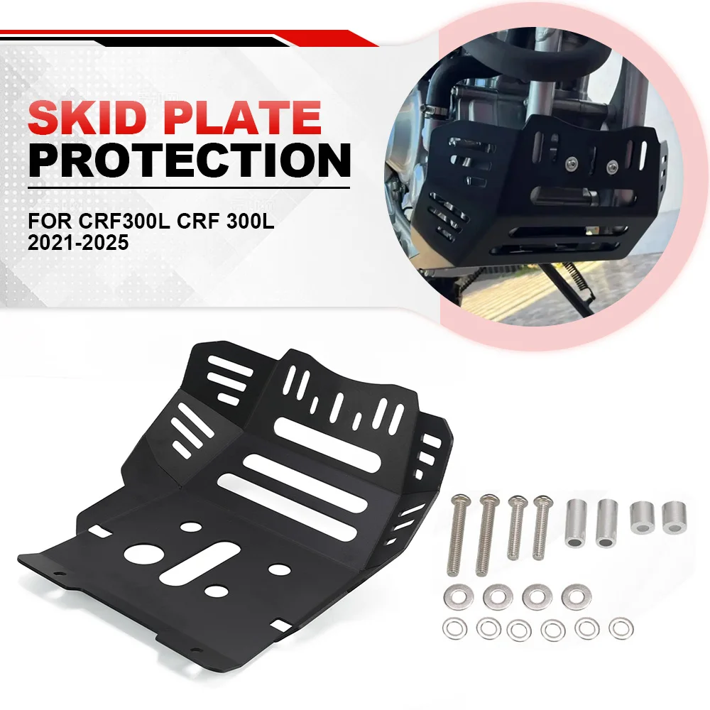 

For HONDA CRF300L CRF 300L CRF300 L 2021-2022-2023-2024 2025 Motorcycle Chassis Skid Plate Engine Guard Plates Cover Protection