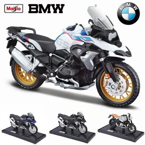 Maisto 1:18 BMW 1250GS R nineT 스크램블러 연료 탱크 합금 오토바이 모델 정품 정적 다이캐스트 모델 소장 선물 장난감