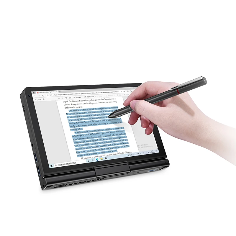 GPD Pocket 3 Mini Laptop 8 Polegadas Intel Core N7505 Notebook 16GB 512GB SSD Modular Computador de jogo portátil completo