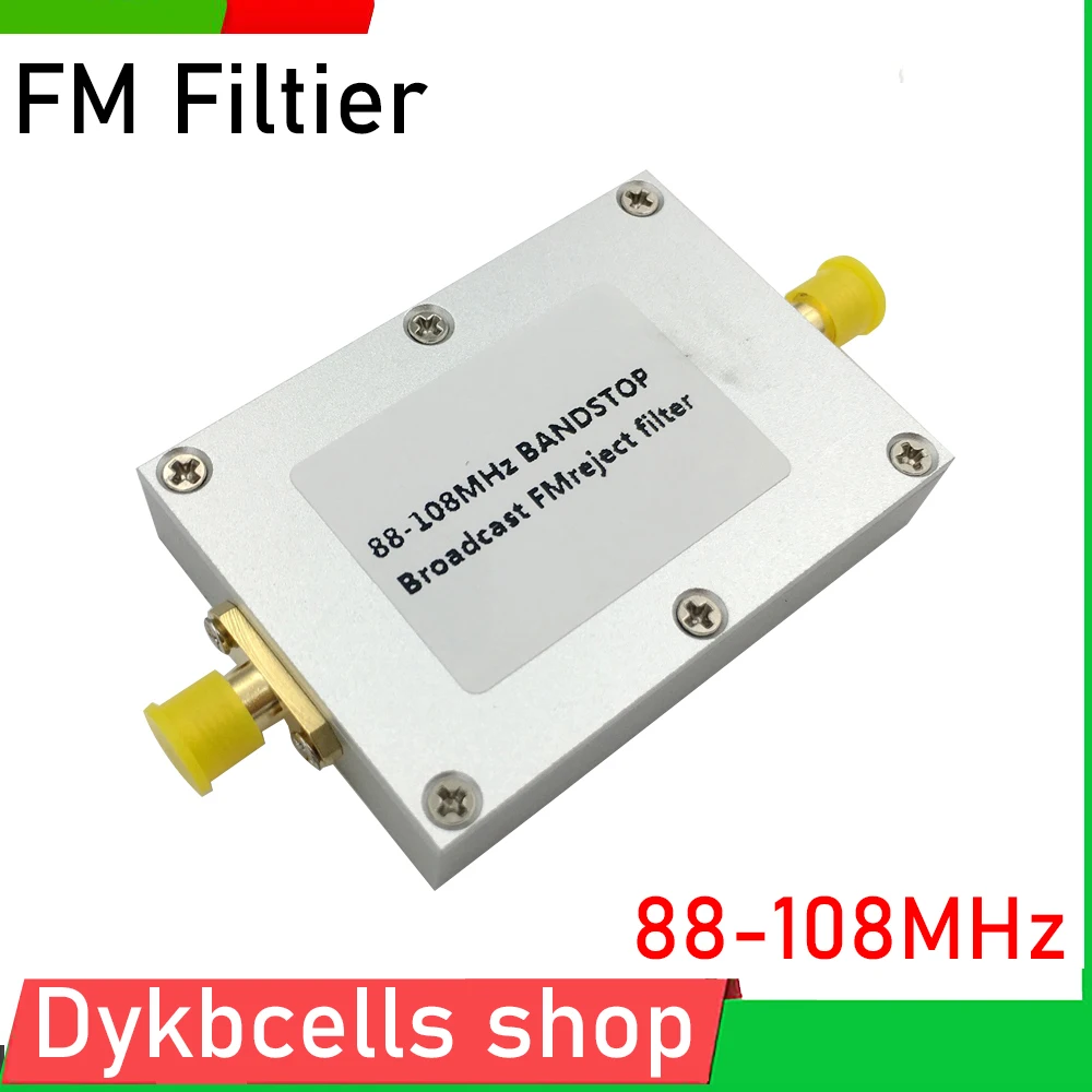Armadilha fm 88 Mhz108 Mhz Filtro Banda Rtl-sdr Blog Transmissão fm Banda Receptor Sma para Amplificador de Rádio Ham