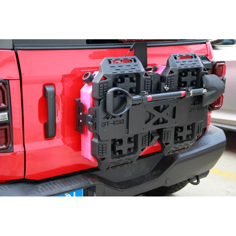 Rear Door Molle Panel Multifunctional Storage Shelf Durle Cargo Organr Tool Mount Auto Exterior Parts