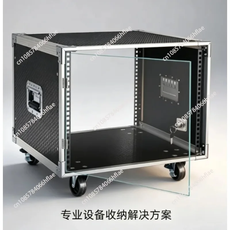 For KTV Audio Chassis Rack Case, 8U 10U 12U 16U Amplifier Cabinet, Portable Flight Case for Mixer Use - view 6
