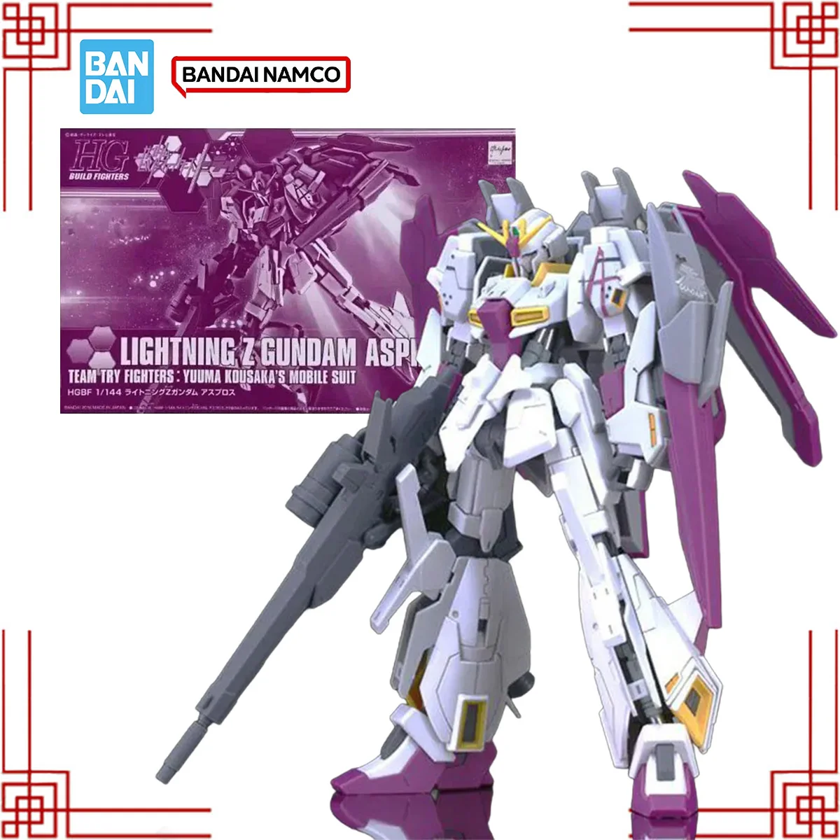 

Bandai Gundam HGBF 1/144 Lightning Z Gundam Aspros Anime Figure Gunpla Building Kit Gundam Action Figures Toys For Boys Gift