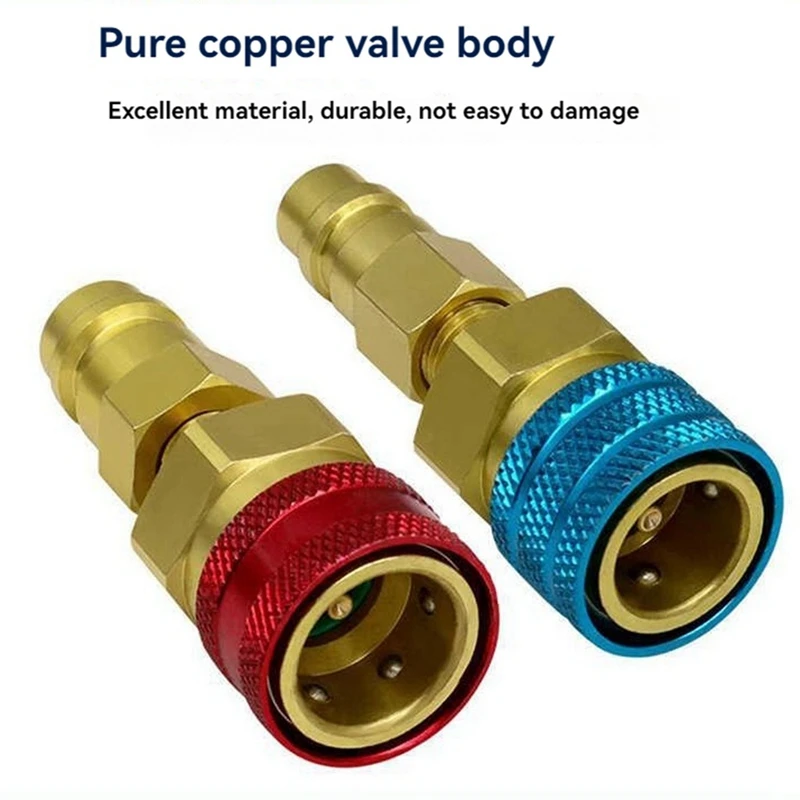 Adaptateur AB15-R1234YF, R134a à R1234yf Couremplaçant rapide, R1234YF Couremplaçant rapide, Kit de conversion côté haut et bas, R1234yf Couremplaçant rapide