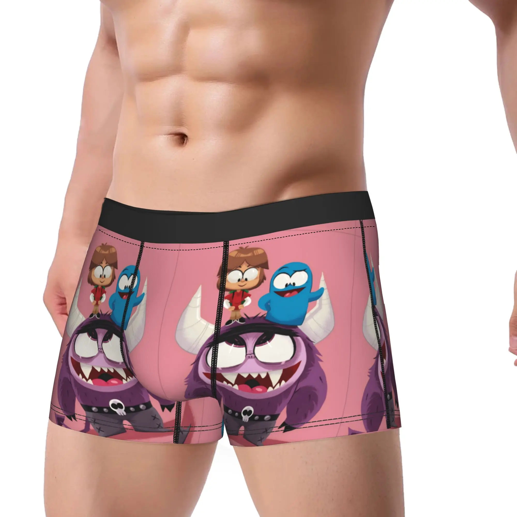 Fosters Home for Imaginary Friends Underpants Homme Panties Men's Underwear  Print Shorts Boxer Briefs