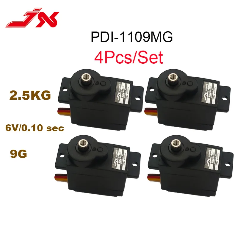 4PCS JX Servo PDI-1109HB PDI-1109MG 9g 2.5kg Metal Gear Digital Mini Servo For Fixed-wing 1/18 RC Car Boat Robot Arm Helicopter