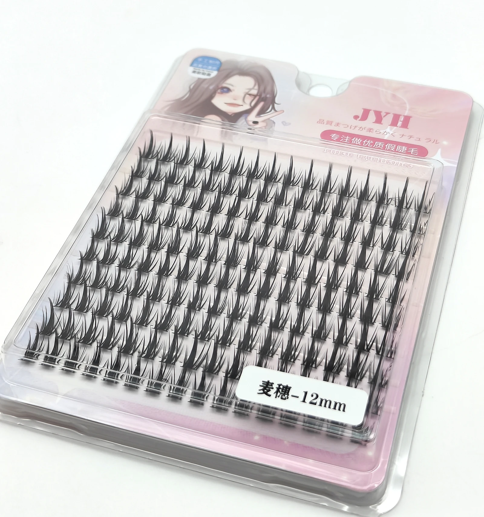 Individual Lashes 10/11/12/13mm Cluster Lashes Natural Look Mixed Tray DIY Eyelash Extension Volume Lash Clusters Eyelashes Long