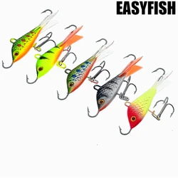 EASYFISH 1PCS 50mm 7.5g  Winter Ice Jig Fishing Lure VIB Fake Lure Artificial Bait Leurre Balancer for Fishing Carp Pike Perch
