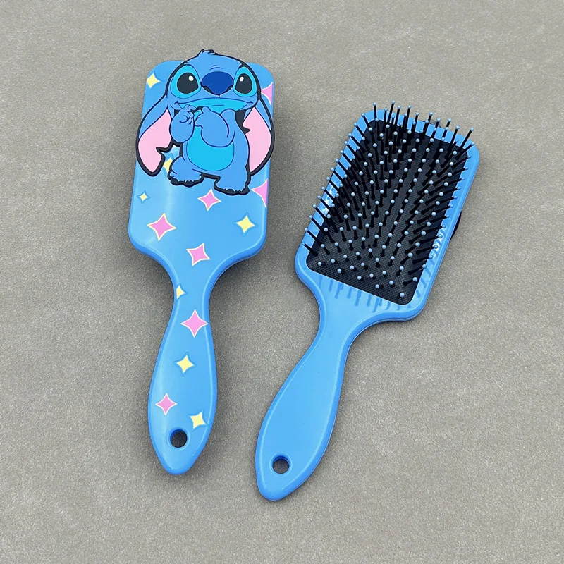 Disney-Stitch Anime Comb para Crianças, Minnie, Air Cushion Combs, Pooh Bear, 3D Massage Comb, Hair care, Hairdressing Tool, Gift for Girls