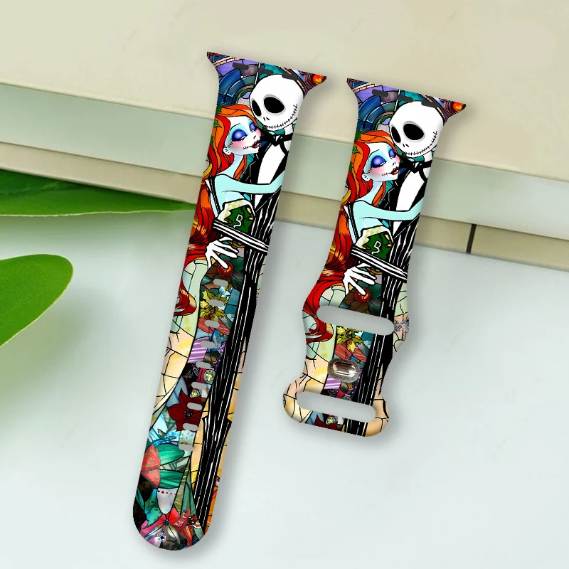 

Colorful Disney 23 Strap for Apple Watch 46mm 44mm 42mm 41mm Silicone Band Replaceable Watchband for iWatch 11 10 9 8 SE