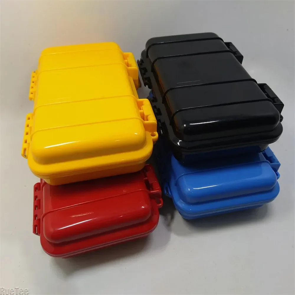 

4 Color Shockproof Waterproof Box Outdoor Survival Airtight Case Holder Storage Match Tool Earphone Case Travel Sealed Container