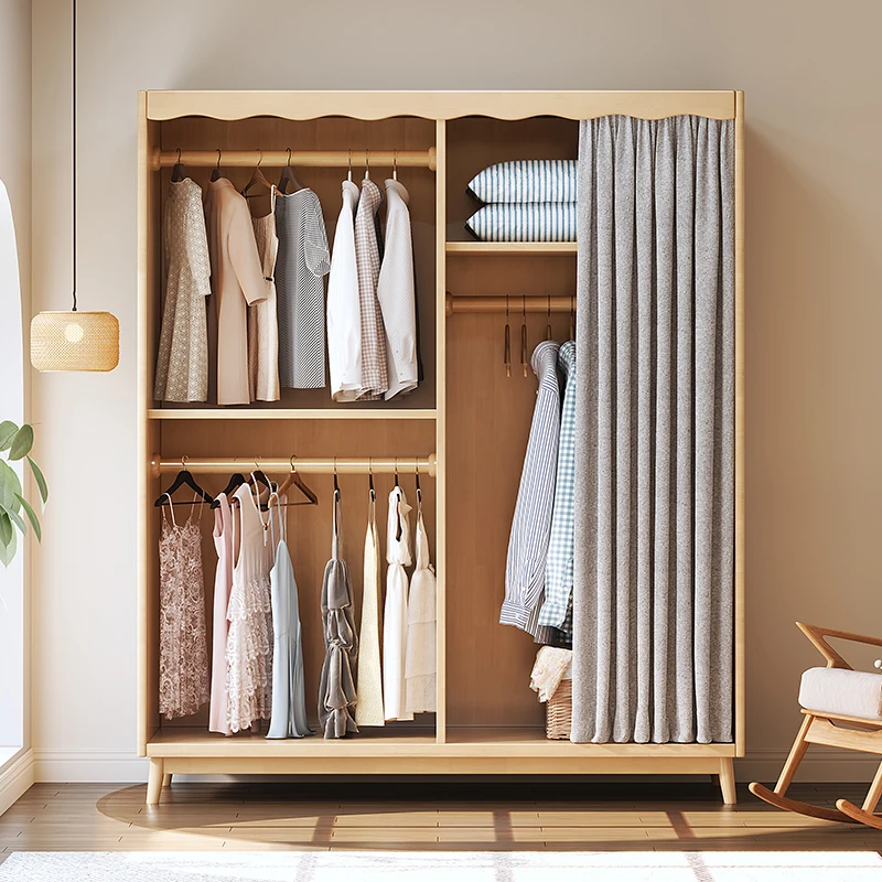

Modern Simple Wardrobe Nordic Bedroom Organizer Storage Design Closet Partitions Aesthetic Space Saving Vestidores Furniture