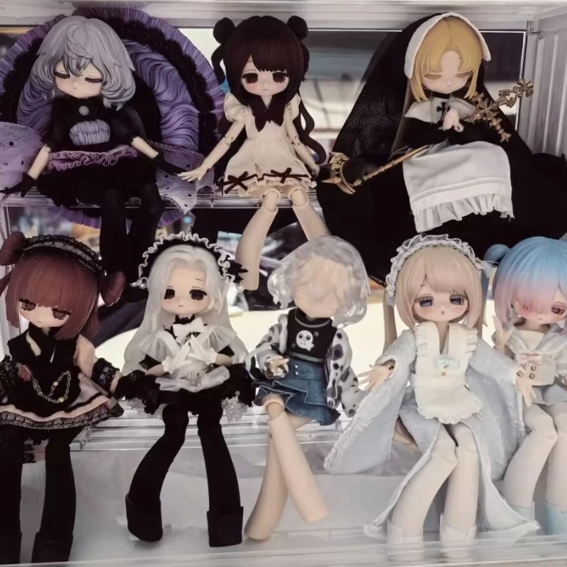

Коллекционная кукла BJD Xiazhongshi, масштаб 1/12, шарнирная фигурка, оригинальная серия Blind Box, в наличии, серия Asymptomatic, настольное украшение