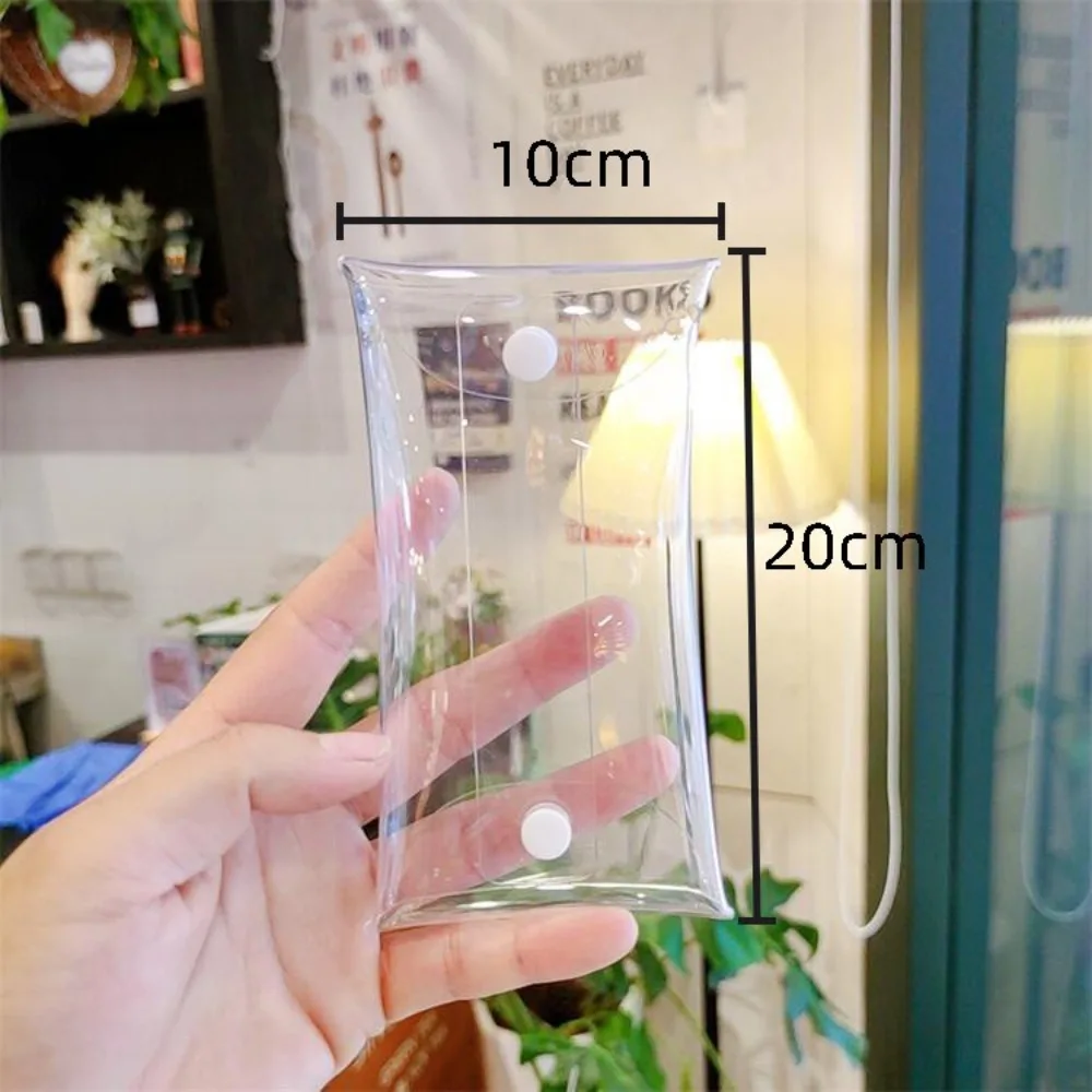 

Gift PVC Zero Wallet with Buckle Multi-size Coin Purse Transparent Waterproof Dolls Outdoor Bag Wallet