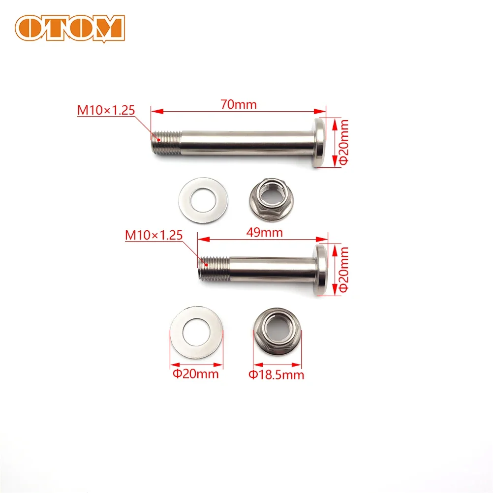 OTOM Motorcycle Rear Shock Screws Dirt Bike Suspension Mounting Bolt Nut For YAMAHA YZ125 YZ250 YZ250F YZ450F Steel Strong Screw