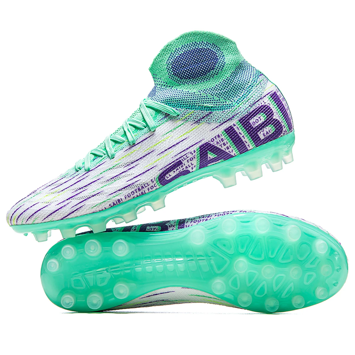 

Four season breathable football shoes with FG/AG studs suitable for training and competition, anti slip sports shoes