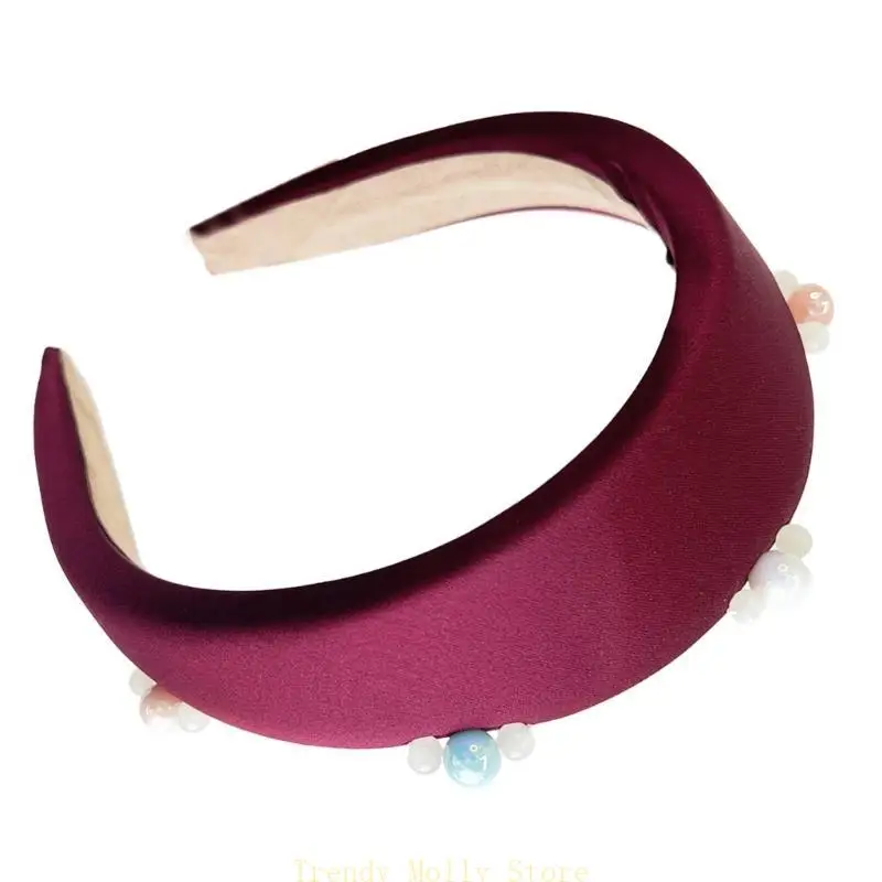 

N5KB Elegant Headbands for Women Delicate Beads Hairband Party Headwear Women's Fashion Headwear for Daily Wear and Event