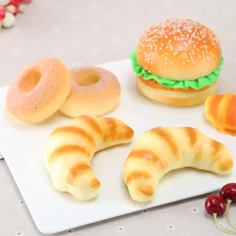 가짜 빵 시뮬레이션 크루아상 음식 모델, 케이크 디저트 상점 창 디스플레이, 주방 소품, 테이블 장식, 홈 데코