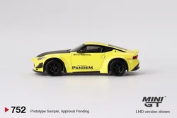 MINI GT 1:64 Z Pandem Ikazuchi Yellow  Diecast Model Car