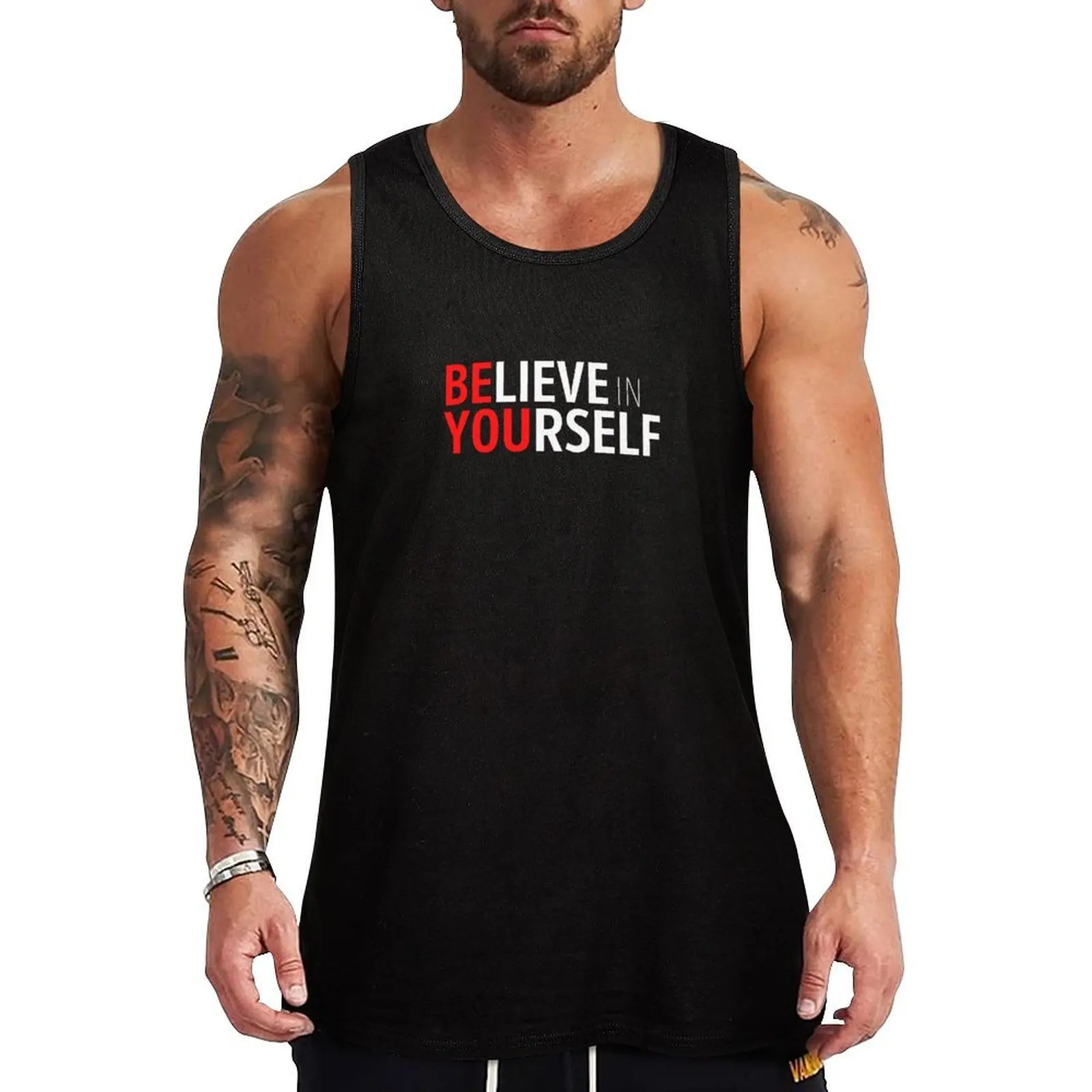 Believe in Yourself Gift Tank Top Sweat Resistant Tank Top Moisture Wicking Gym Wear