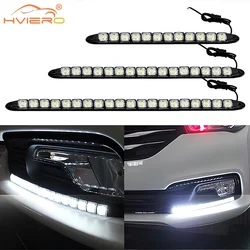 Luces antiniebla flexibles blancas DRL COB, luces de día para correr, lámpara de cabeza automática, resistente al agua, 10w, Led brillante, estilo de coche, serpiente glotón, 1 Uds.