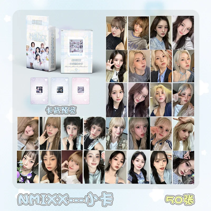 50Pcs/Set NMIXX Idol New Series Lomo Cards HD Printd Photocards High Quality LILY HAEWON SULLYOON BAE JIWOO KYUJIN Fans Gifts