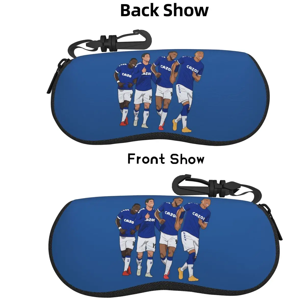 

Everton Goal Celebration Richarlison Calvert Lewin Rodriguez Nkounkou Shell Glasses Case Sunglasses Box Soft Eyeglass Bag