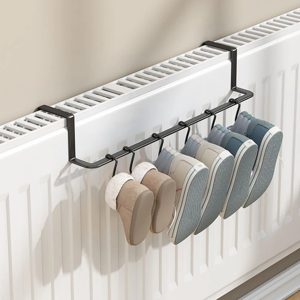 Multi-functional Rack Heating Rack Indoor Drying Suitable For Small Items Versatile Home Decor Convenient Hanging Hooks