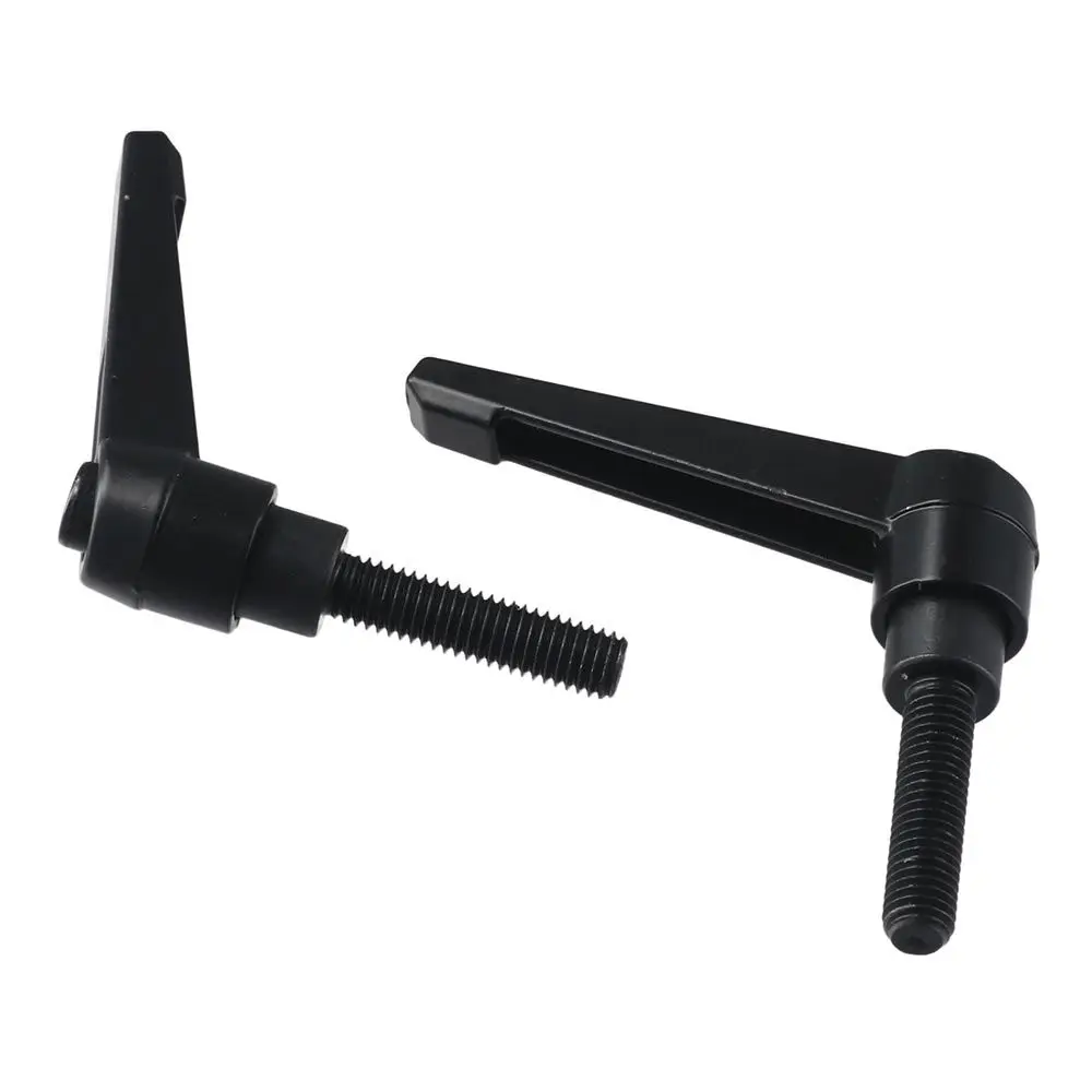 2pcs M8*32 M8 X 32mm Thread Handle Alloy Steel Adjustable Push Button Ratchet Black Rotating Screw Handles Packaging Machinery