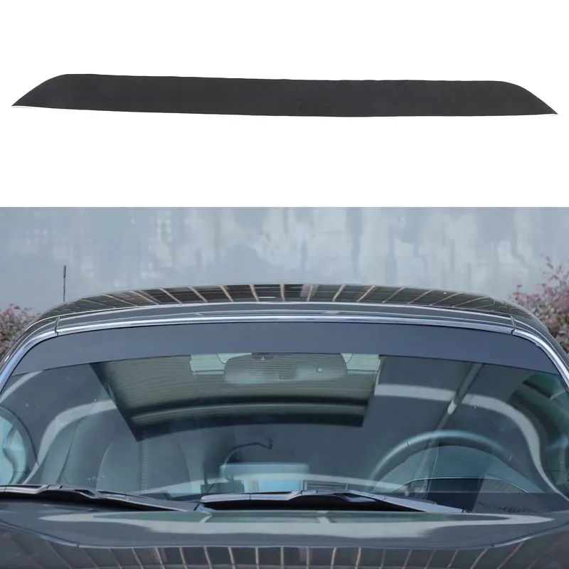 

For 16-25+Mazda MX-5/Fiat 124/Abbas 124 Automotive Front Windshield Sunshade Sticker PVC Black Car Modification Accessorie