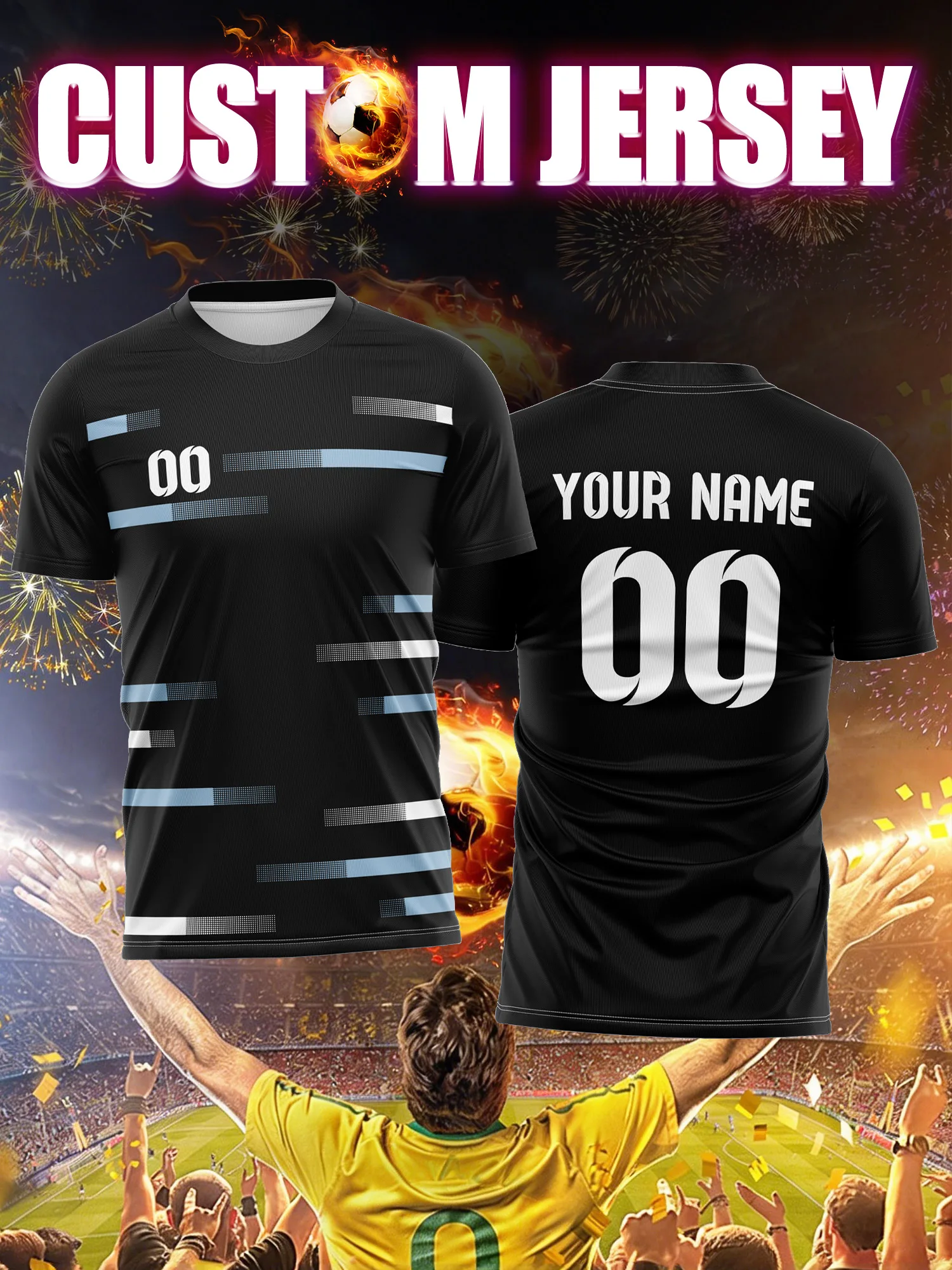 

Футболка с индивидуальным изображением, номером и именем, футболка с датой рождения, персонализированная одежда для футбольных фанатов на особый день