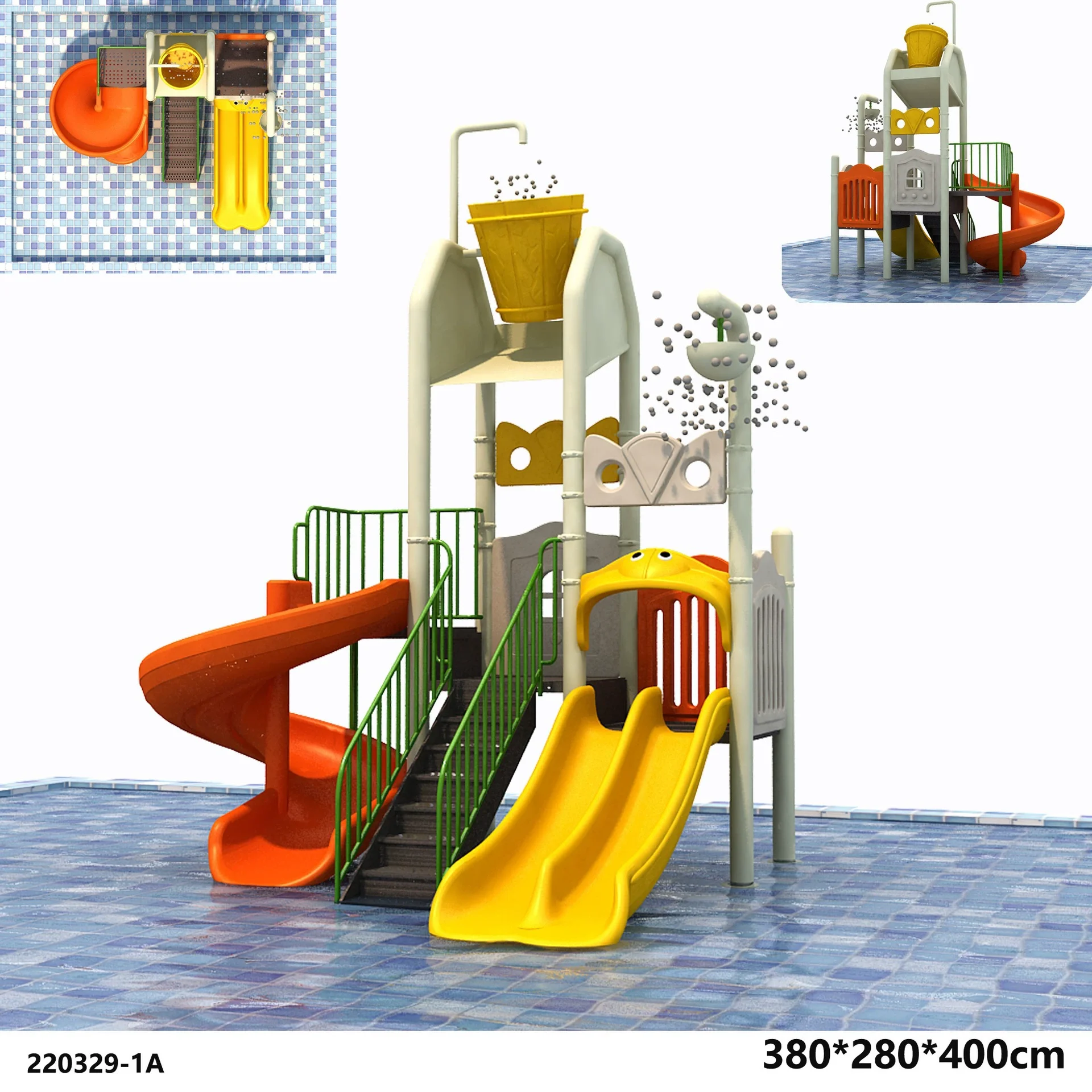 2027 Fun Game Large Water Park Playground Equipment Swimming Pool Water Slide for Kids