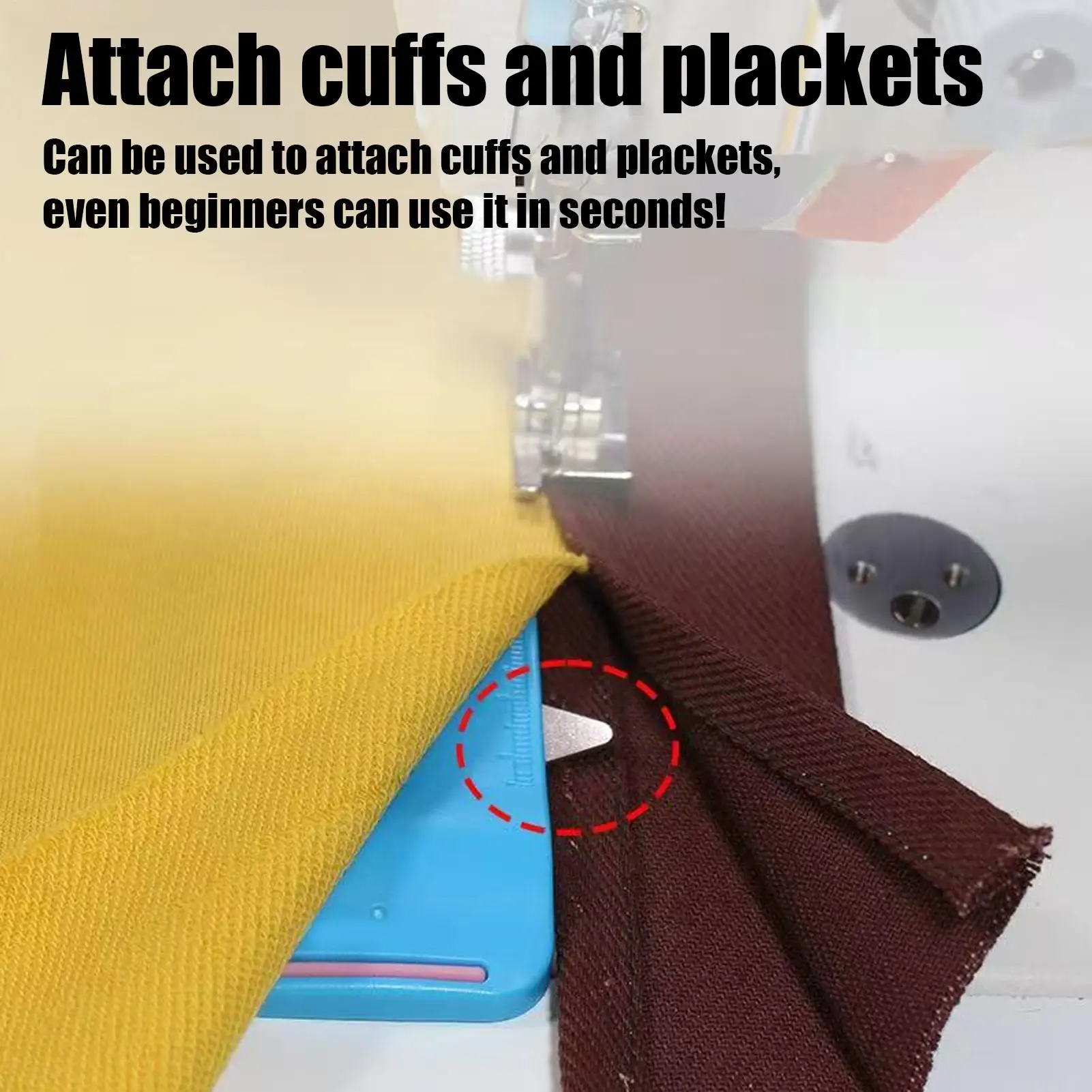 1PC Magnetic Sewing Guide Set for Sewing Machines, Magnetic Seam Guide,Polygonal Hem Guide with Magnetic Seam Track with Scale