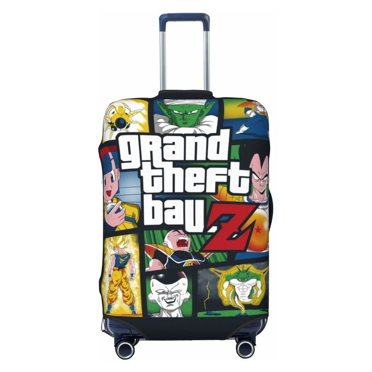 

Чехол для чемодана с изображением персонажа Гоку из японского аниме Dragon Ball Z, эластичный, защитный, подходит для чемоданов 18-32 дюймов.